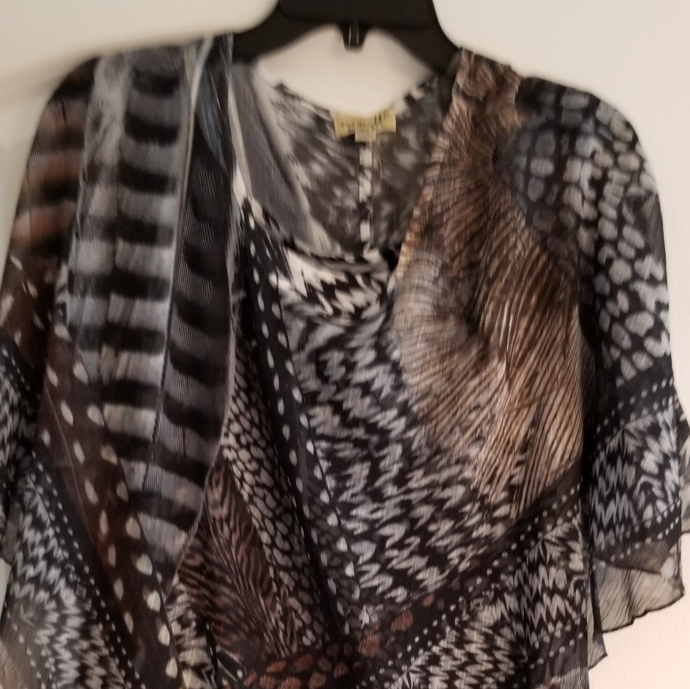 Tank top with overlay